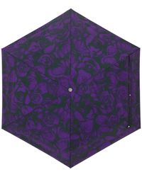 Burberry - Rose Print Folding Umbrella - Lyst