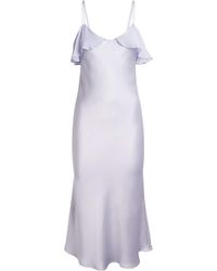 Manitu - Mulberry Silk Aurora Midi Slip Dress - Lyst