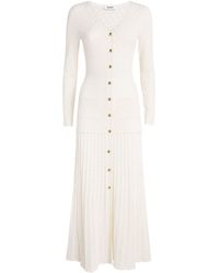 Sandro - Knit V-Neck Midi Dress - Lyst
