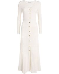 Sandro - Knit V-Neck Midi Dress - Lyst