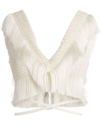 PATBO - Fringed Samba Crop Top - Lyst