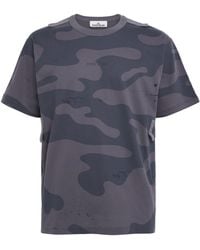 Stone Island - Oversized Camouflage Print T-Shirt - Lyst