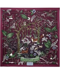 Aspinal of London - Silk Woodland Scarf - Lyst
