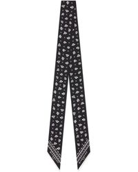 Givenchy - Silk Twill Floral Scarf - Lyst