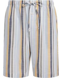 Hanro - Cotton Stripe Night & Day Shorts - Lyst