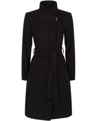 Ted Baker Belted Ellgenc Wrap Coat - Black