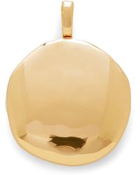 Monica Vinader - Vermeil Deia Round Locket Pendant - Lyst