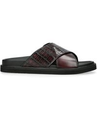 ZEGNA - Crocodile Skin Panarea Sandals - Lyst
