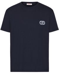 Valentino Garavani - Cotton Embroidered-logo T-shirt - Lyst