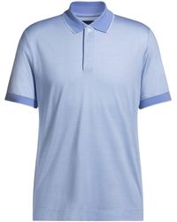 BOSS - Cotton-Silk Polo Shirt - Lyst