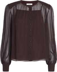 JOSEPH - Silk Chiffon Elisa Blouse - Lyst
