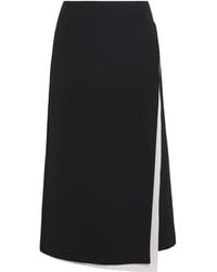 Lafayette 148 New York - Asymmetric A-Line Midi Skirt - Lyst