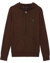 AllSaints - Merino Wool Mode Hoodie - Lyst