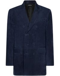 Tom Ford - Suede Double-Breasted Blazer - Lyst
