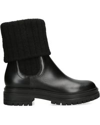 Gianvito Rossi - Leather Tenney Chelsea Boots - Lyst