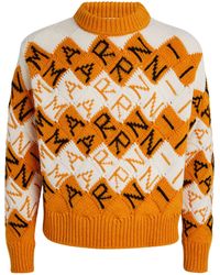 Marni - Wool Intarsia-knit Crew-neck Sweater - Lyst