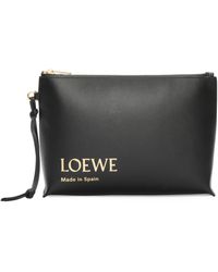 Loewe - Embossed T-Pouch, , 100% Shiny Nappa Calf - Lyst