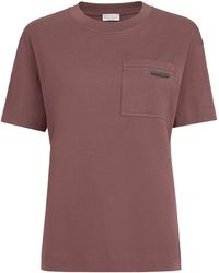 Brunello Cucinelli - Cotton Patch Pocket T-Shirt - Lyst
