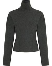 Alaïa - Wool-Blend High-Neck Sweater - Lyst