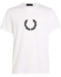 Fred Perry - Cotton Embroidered Logo T-shirt - Lyst