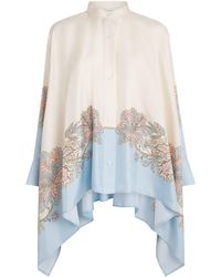 La DoubleJ - Silk Printed Foulard Blouse - Lyst