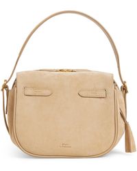 Polo Ralph Lauren - Small Suede Polo Id Satchel Bag - Lyst