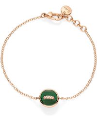 Pomellato - Rose Gold, Diamond, Malachite And Mother-of-pearl Pom Pom Dot Bracelet - Lyst