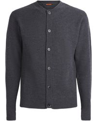 Barena - Virgin Wool Ribbed Cardigan - Lyst