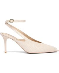Marella - Leather Croc-Embossed Slingback Heels 80 - Lyst