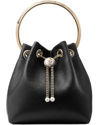 Jimmy Choo - Leather Bon Bon Top-Handle Bag - Lyst