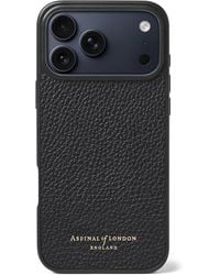 Aspinal of London - Grained Leather Iphone 17 Pro Case - Lyst