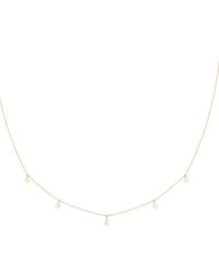 Astrid & Miyu - And Diamond Pear Charm Necklace - Lyst