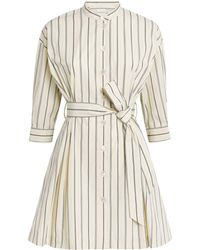 Claudie Pierlot - Cotton Stripe Mini Dress - Lyst
