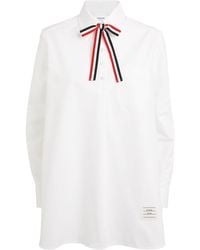 Thom Browne - 4-Bar Stripe Bow-Tie Shirt - Lyst