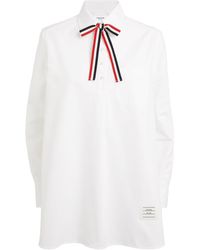 Thom Browne - 4-Bar Stripe Bow-Tie Shirt - Lyst