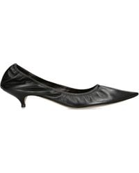 The Row - Uxor Kitten Leather Pumps 40 - Lyst