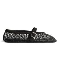 Alaïa - Mesh Embellished Ballet Flats - Lyst