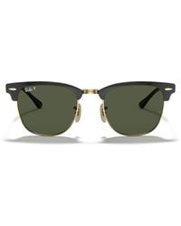 Ray-Ban - Clubmaster Metal Square Sunglasses - Lyst