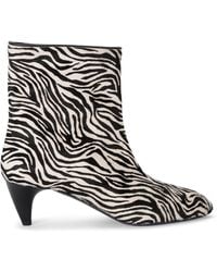 Isabel Marant - Leather Jiry Ankle Boots 55 - Lyst
