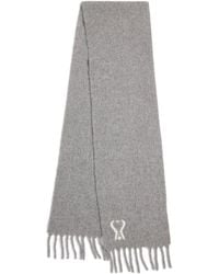 Ami Paris - Alpaca-Blend Ami De Coeur Scarf - Lyst