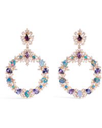 Suzanne Kalan - Diamond, Sapphire And Opal One Of A Kind Drop Earrings - Lyst