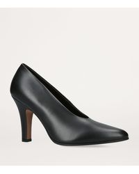 The Row - Prudens Leather Heeled Pumps 90 - Lyst