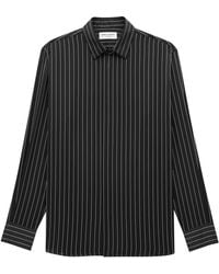 Saint Laurent - Silk Pinstripe Shirt - Lyst