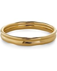 Monica Vinader - Vermeil Siren Muse Stacked Ring - Lyst