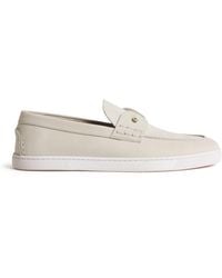 Christian Louboutin - Chambeliboat Leather Boat Shoes - Lyst