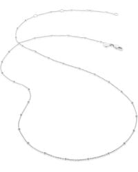 Monica Vinader - Sterling Beaded Chain Necklace - Lyst