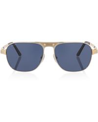 Cartier - Rectangular Aviator Sunglasses - Lyst