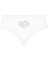 Hanro - Cotton Lace-Detail Rosaria Briefs - Lyst