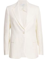 Eleventy - Linen-Wool Single-Button Blazer - Lyst