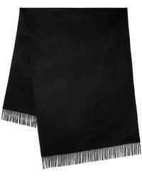 Mulberry - Merino Wool Fringed Scarf - Lyst